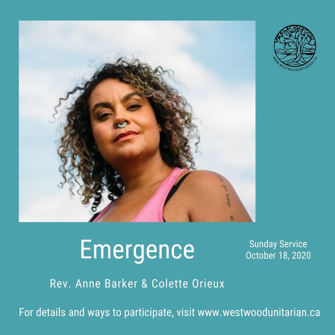 Recording “Emergence”, Rev. Anne Barker & Colette Orieux, October 18, 2020