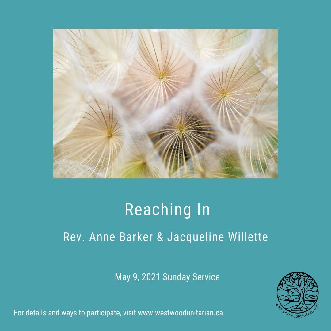 Recording “Reaching In,” Rev. Anne Barker & Jacqueline Willette, May 9, 2021
